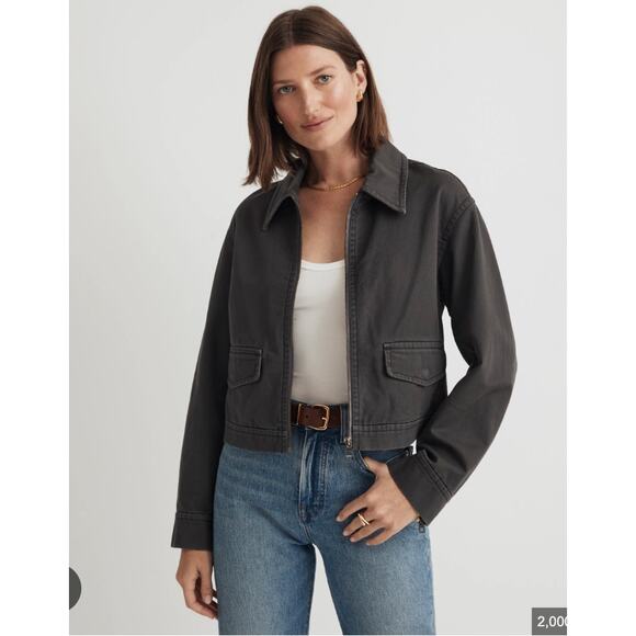 Cropped Utilitarian Jacket in (Re)generative Chino - Picture 1 of 7